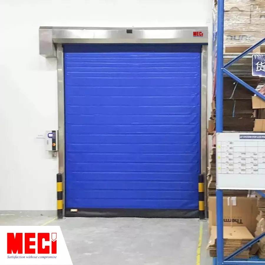 Sản phẩm Cửa cuốn nhanh kho lạnh MECI tại nhà xưởng
