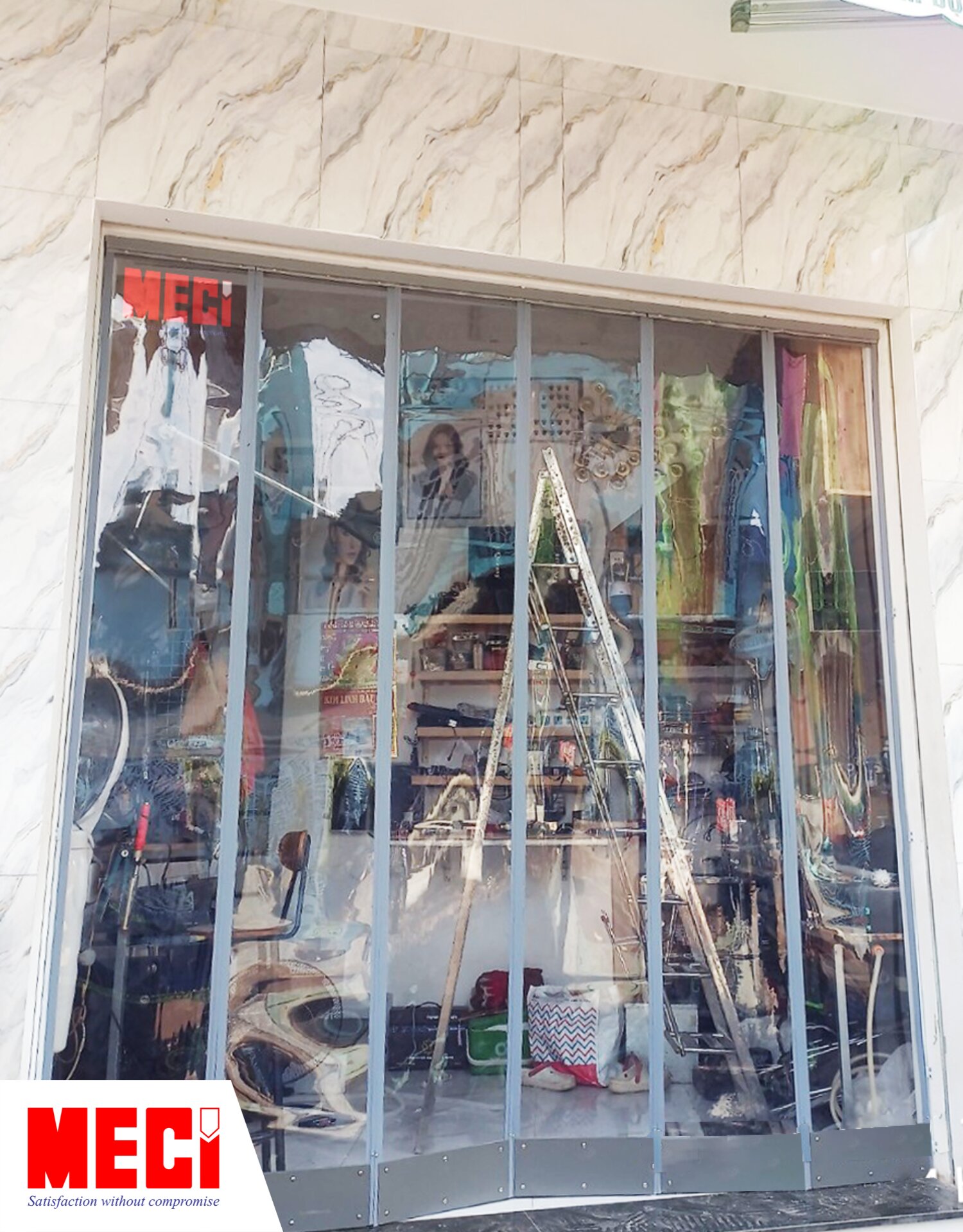 Rèm nhựa nam châm tại TP.HCM với vị trí mặt tiền