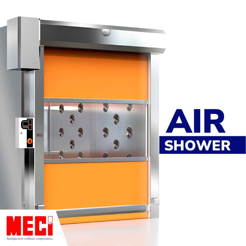 Mô hình cửa cuốn nhanh trong buồng air shower