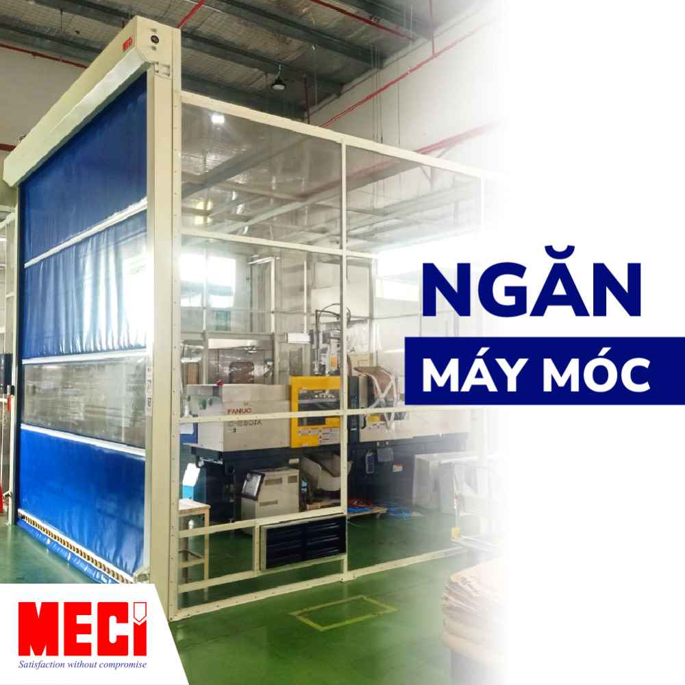 Cửa cuốn bao quanh máy móc