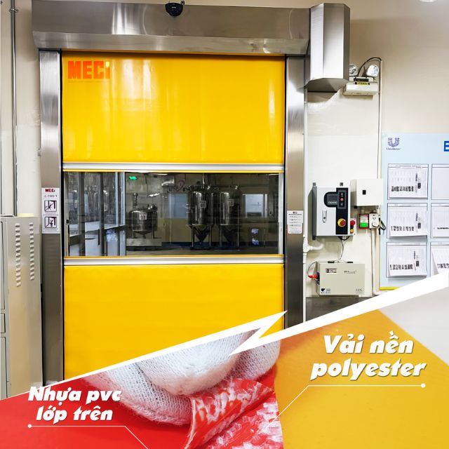 cửa cuốn nhanh dùng loại nhựa gì? 3 lớp chi tiết của loại nhựa mang lại.