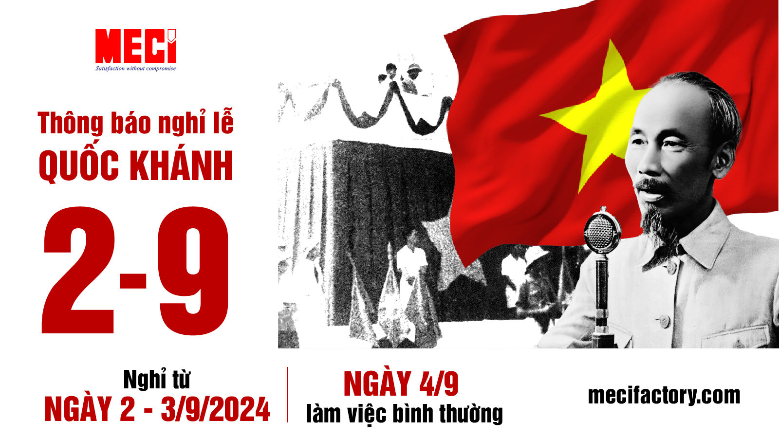 Ảnh bìa thông báo nghỉ lễ 2/9/2024