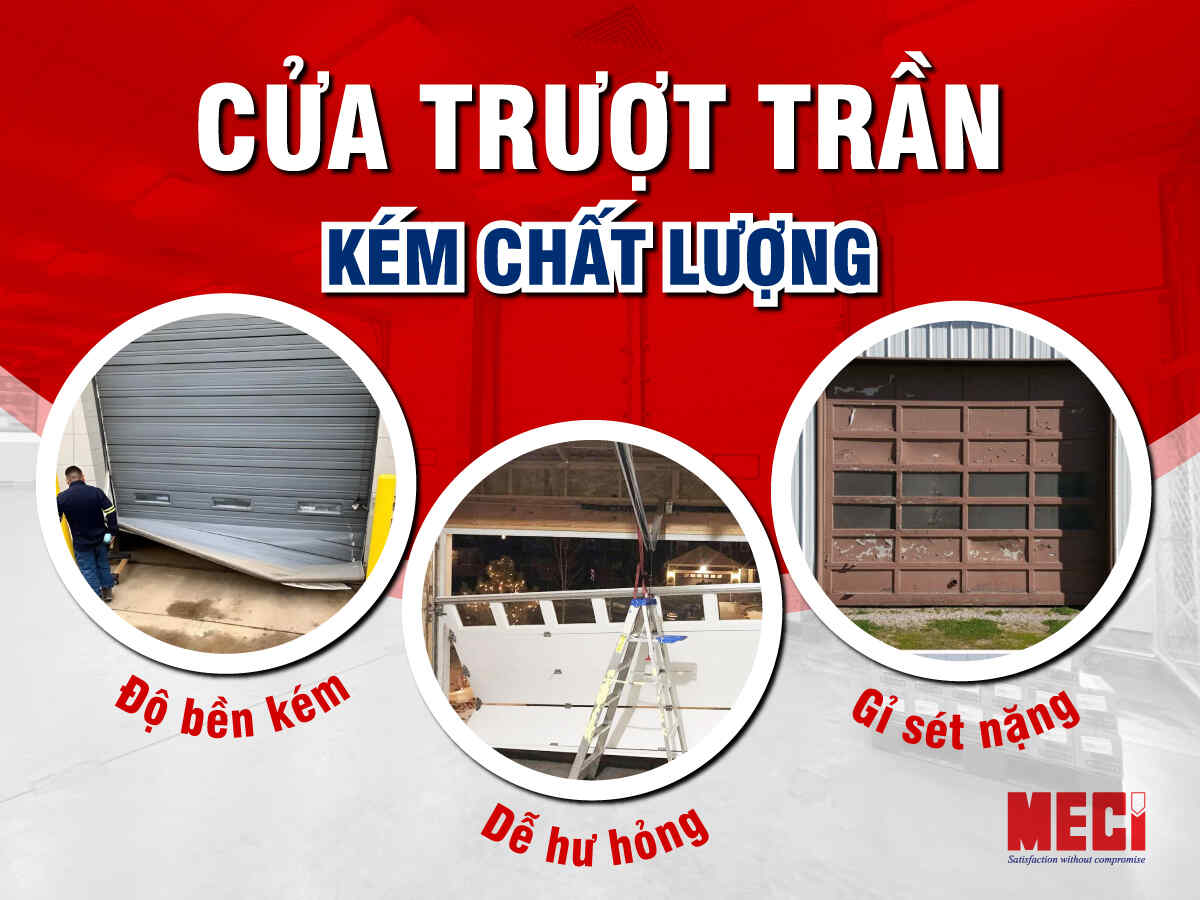 Ảnh hưởng tiêu cực khi sử dụng cửa trượt trần kém chất lượng