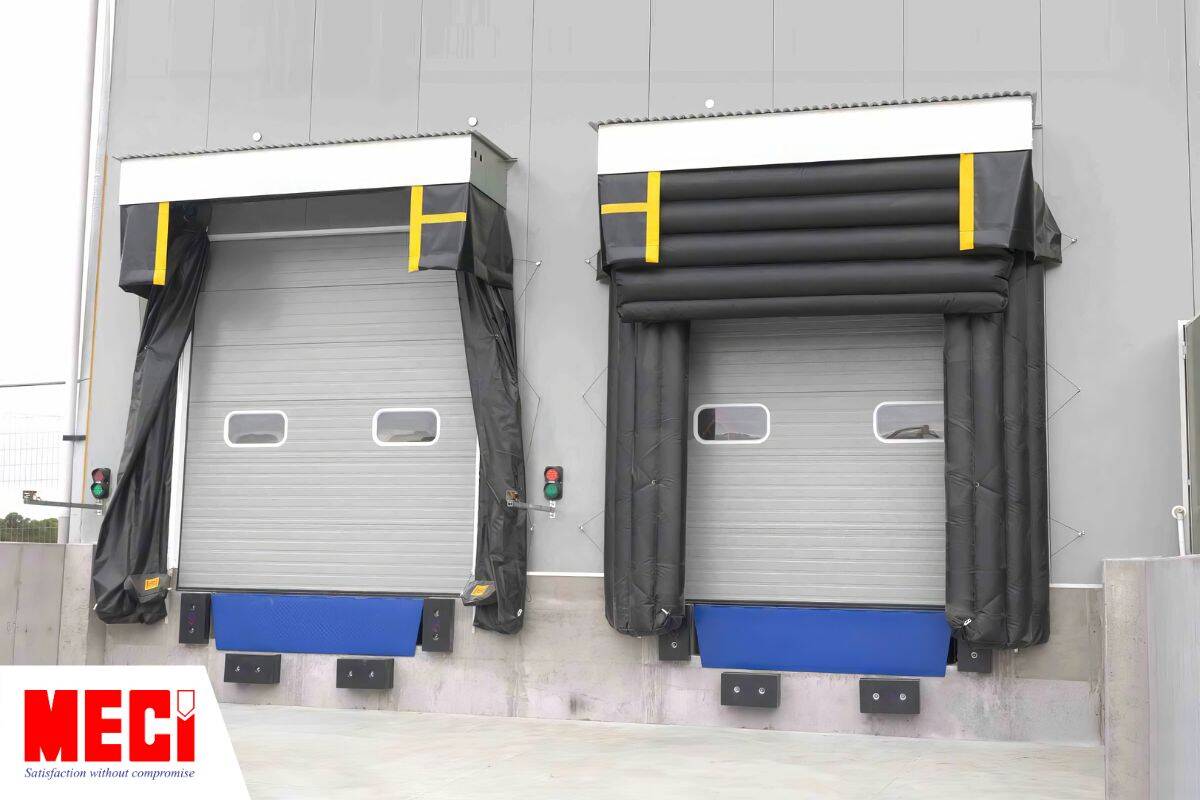 Dock túi khí tại cửa xuất nhập hàng hóa