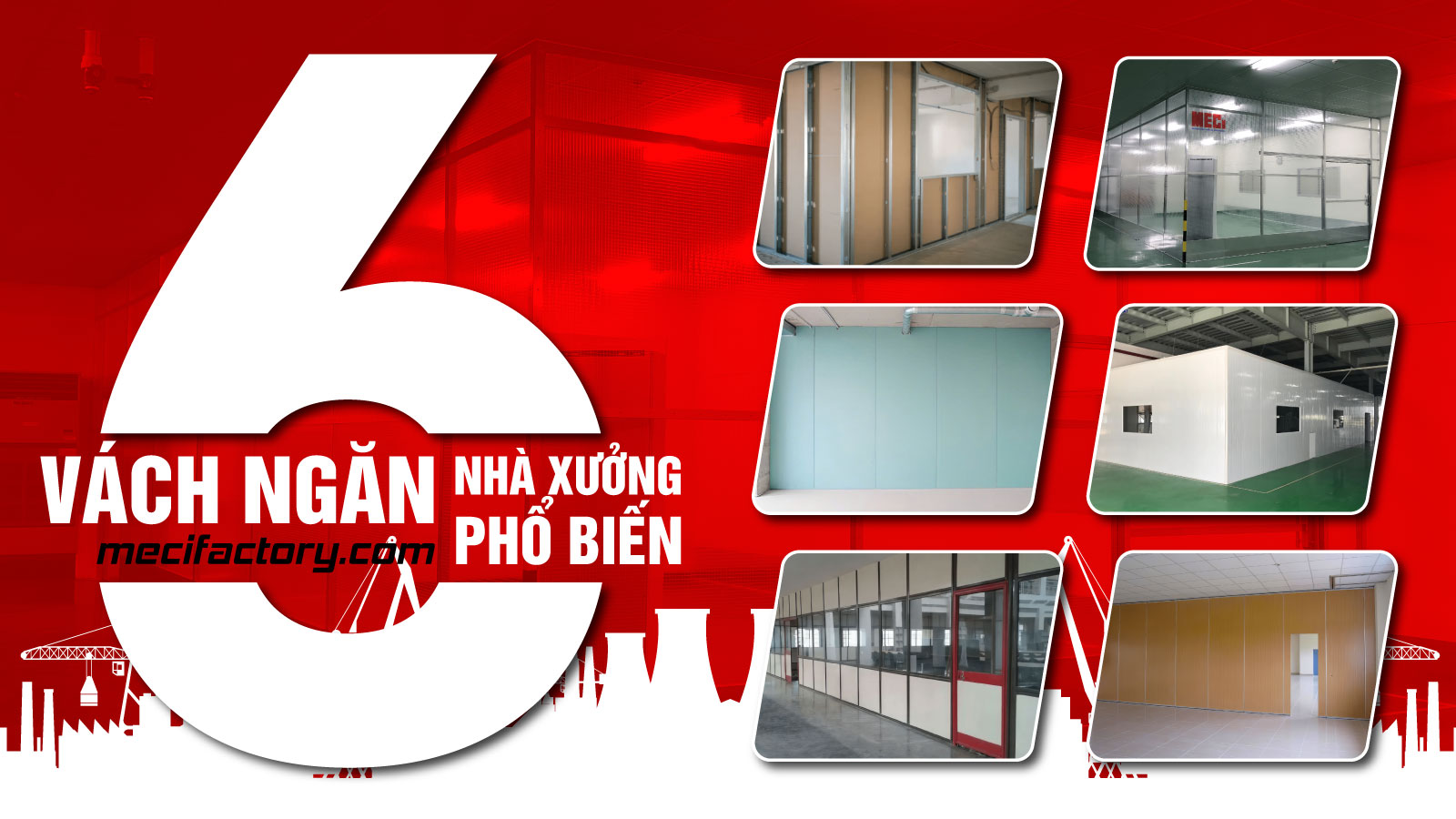ảnh bìa của vách ngăn nhà xưởng