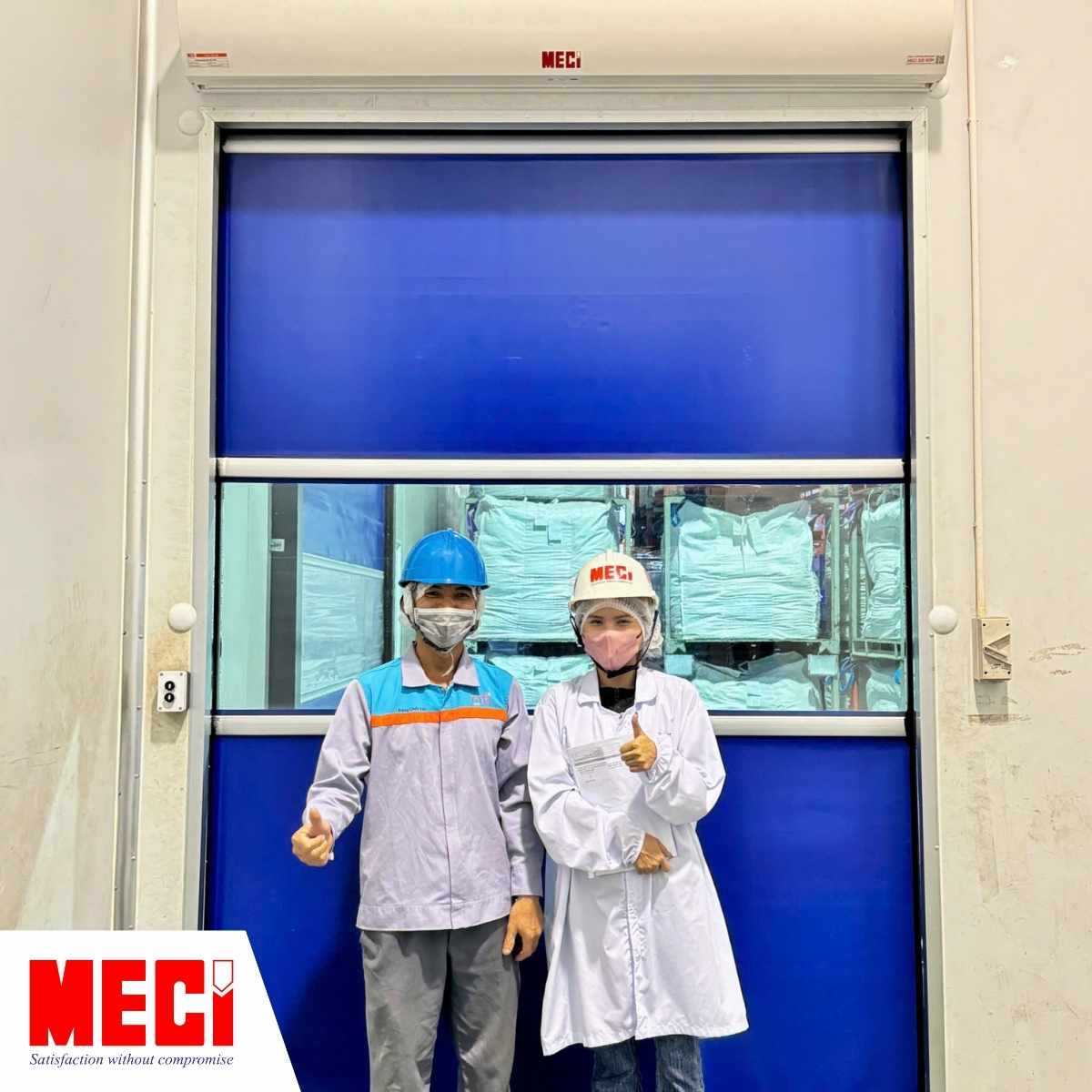 cửa cuốn nhanh và quạt cắt gió - Dự án thi công tại nhà máy Olam Biên Hoà II (Đồng Nai)