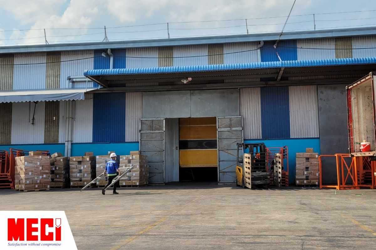 khu vực bên ngoài nhà máy Olam Biên Hoà II