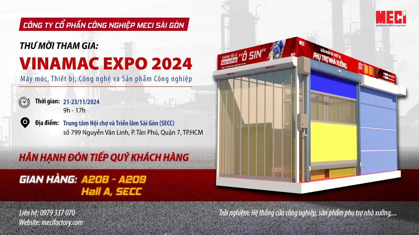 THƯ MỜI THAM DỰ TRIỂN LÃM VINAMAC 2024