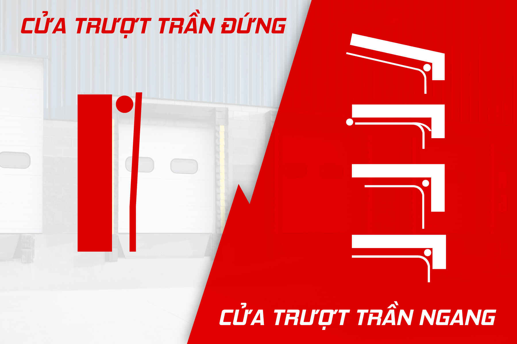 Các cơ chế trượt của cửa trượt trần
