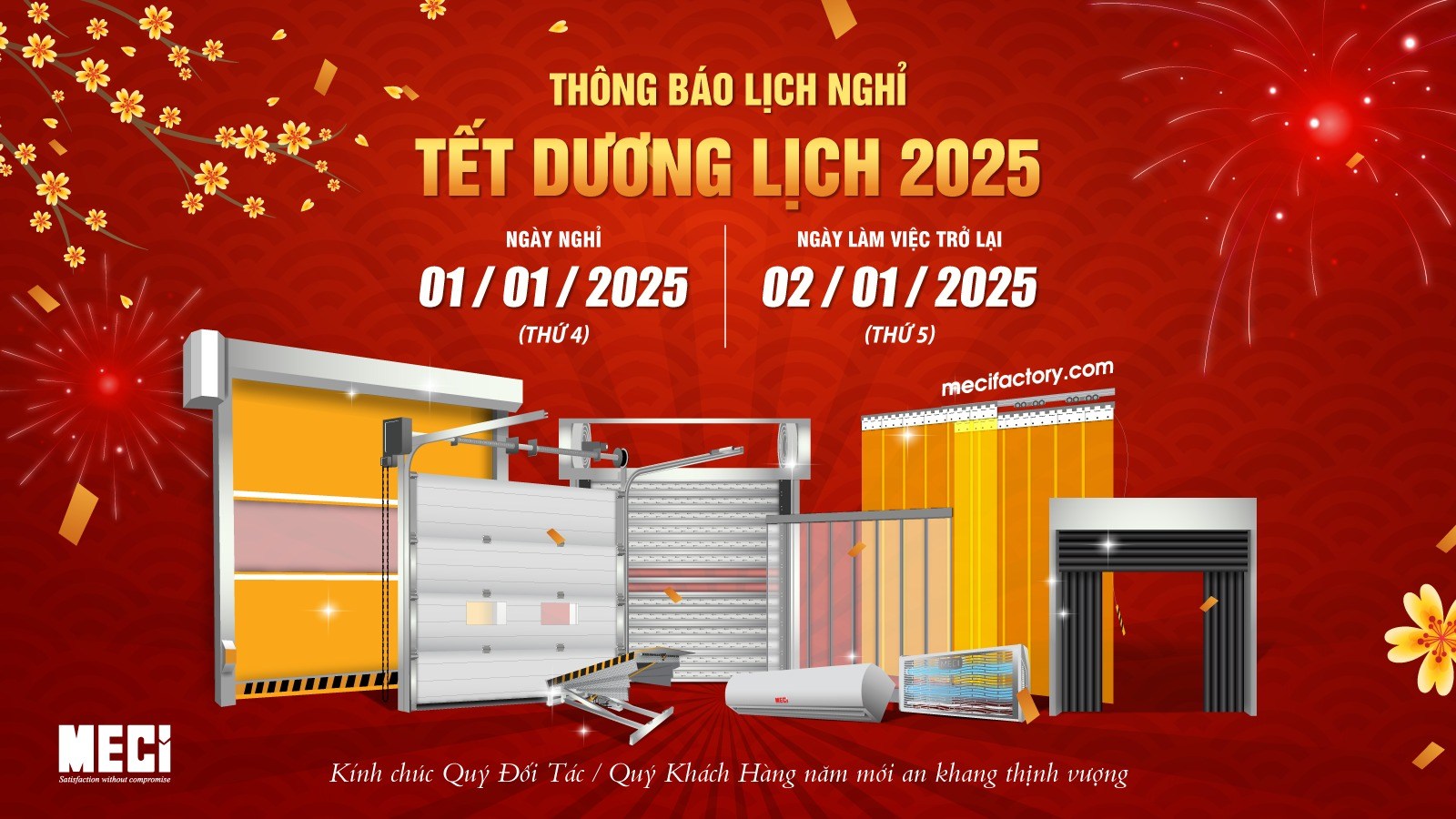 ảnh bìa thông báo nghỉ tết dương lịch
