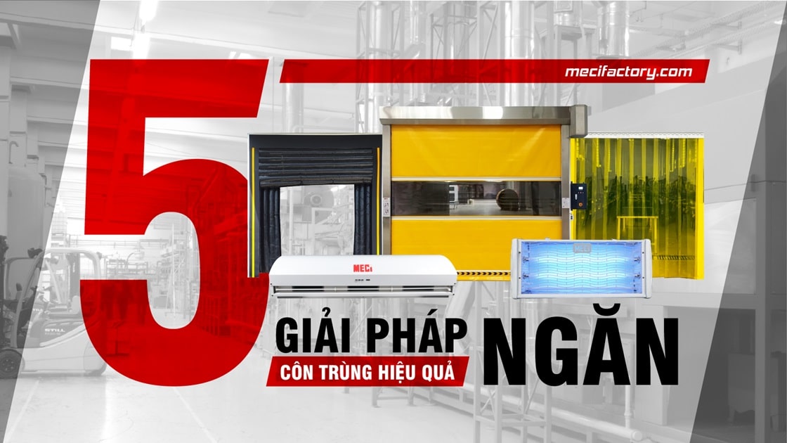 5 giải pháp ngăn côn trùng hiệu quả cho nhà xưởng