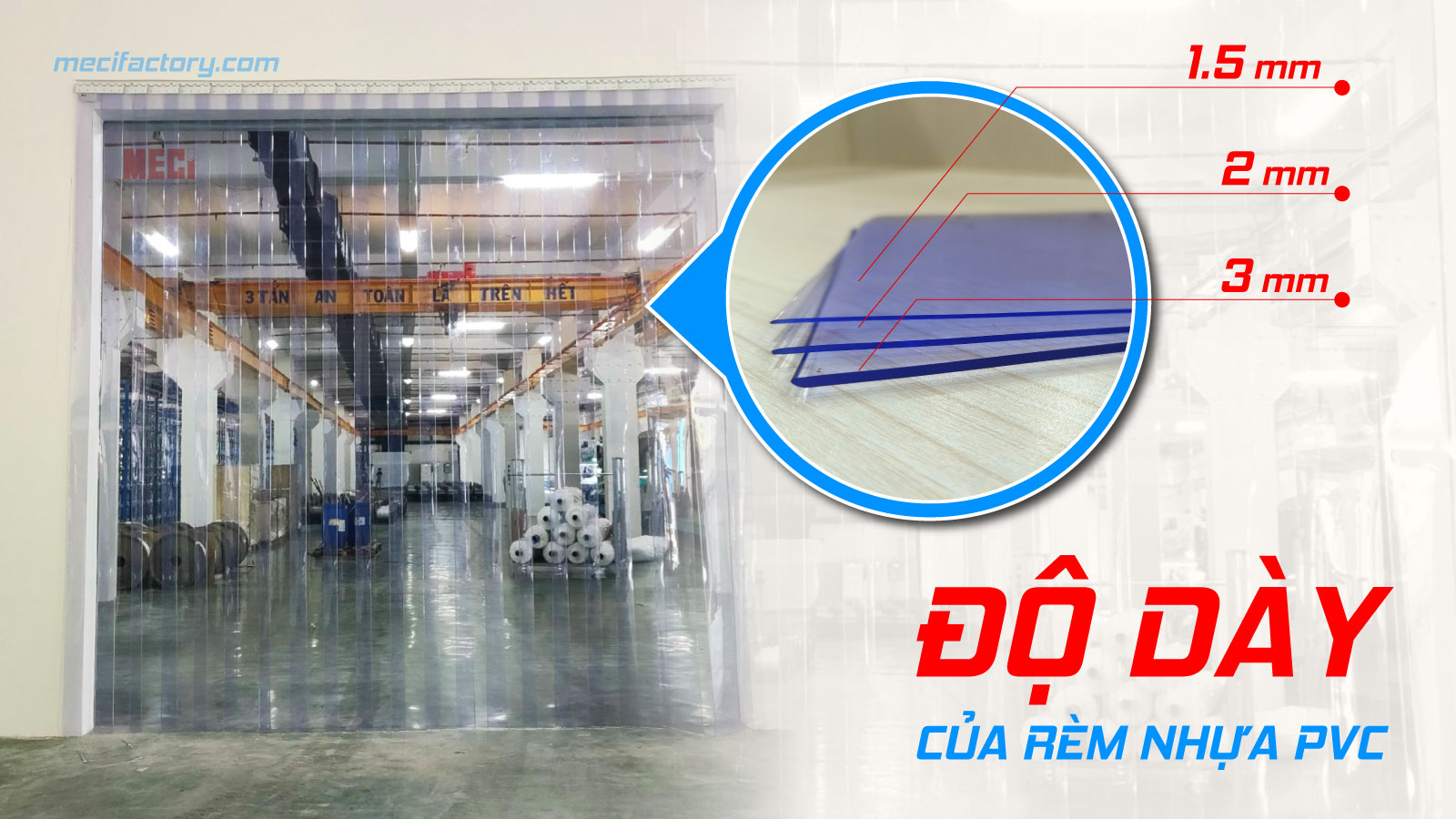 ảnh bìa của hiểu đúng về độ dày rèm nhựa PVC