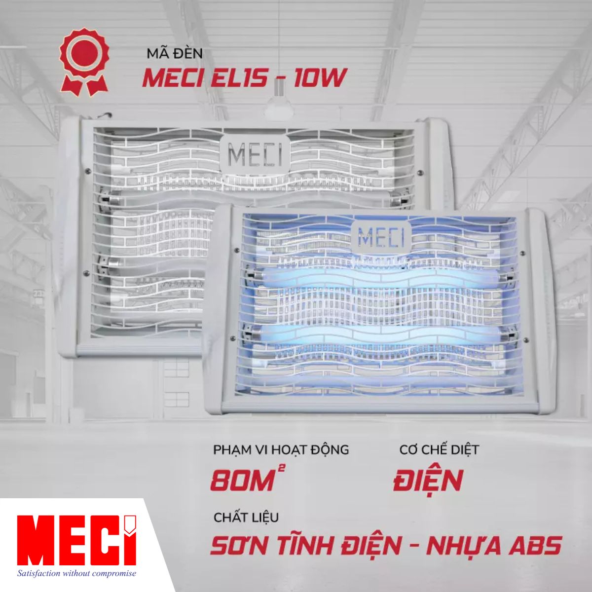 Sản phẩm Đèn diệt côn trùng MECI EL1S - 10W