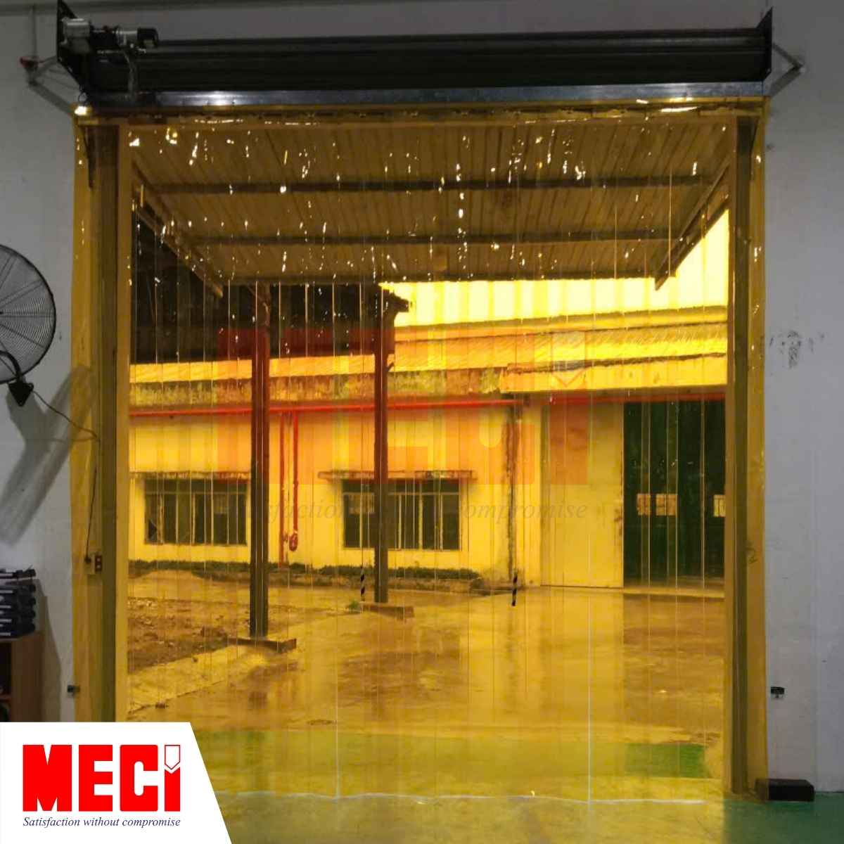 rèm nhựa PVC xếp xoay MECI