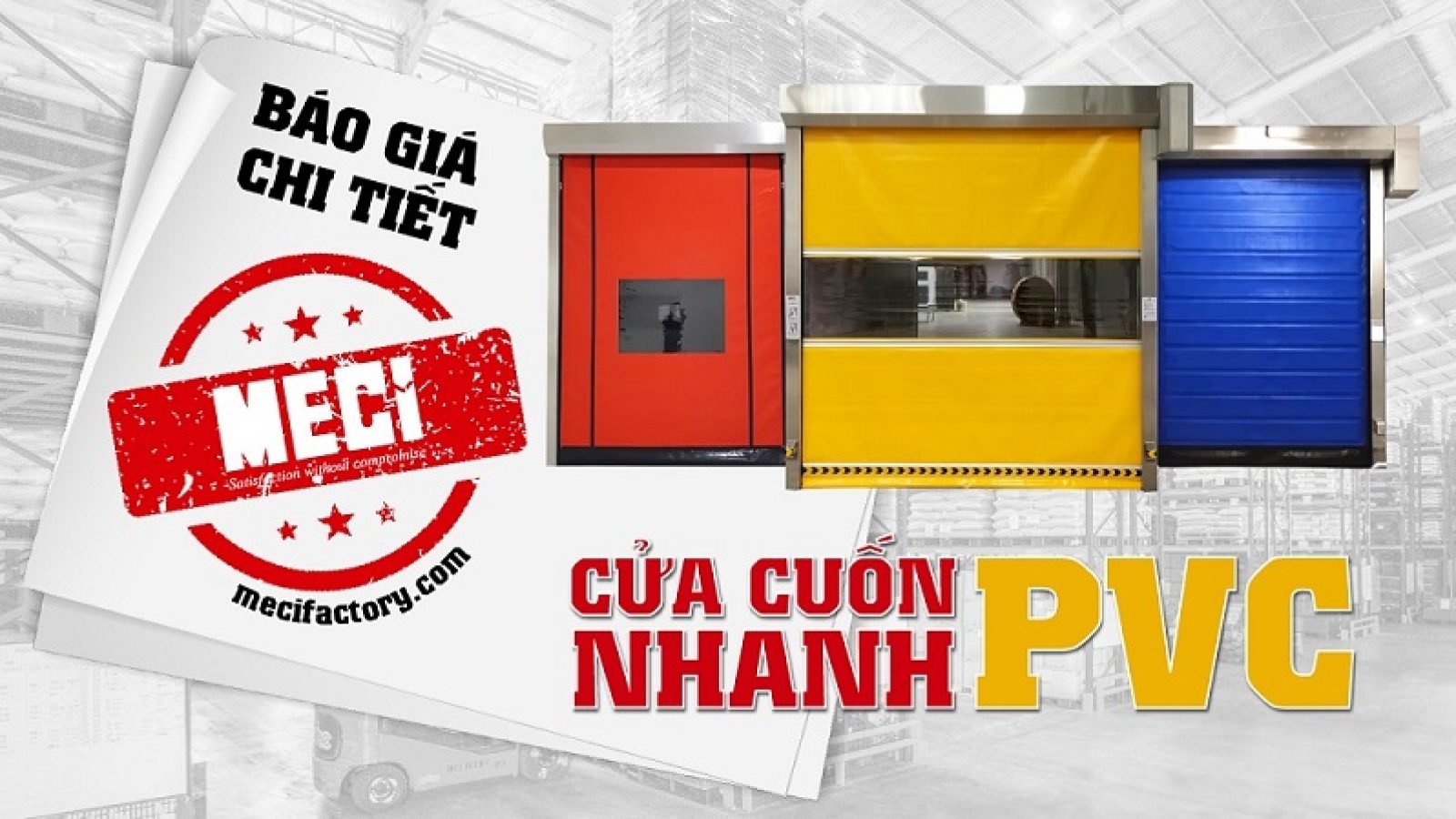 Báo giá cửa cuốn nhanh PVC mới nhất