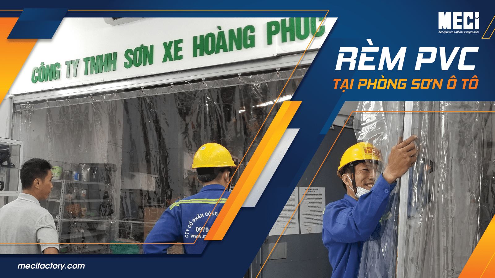 thumb của rèm nhựa tại phòng sơn Hoàng Phúc