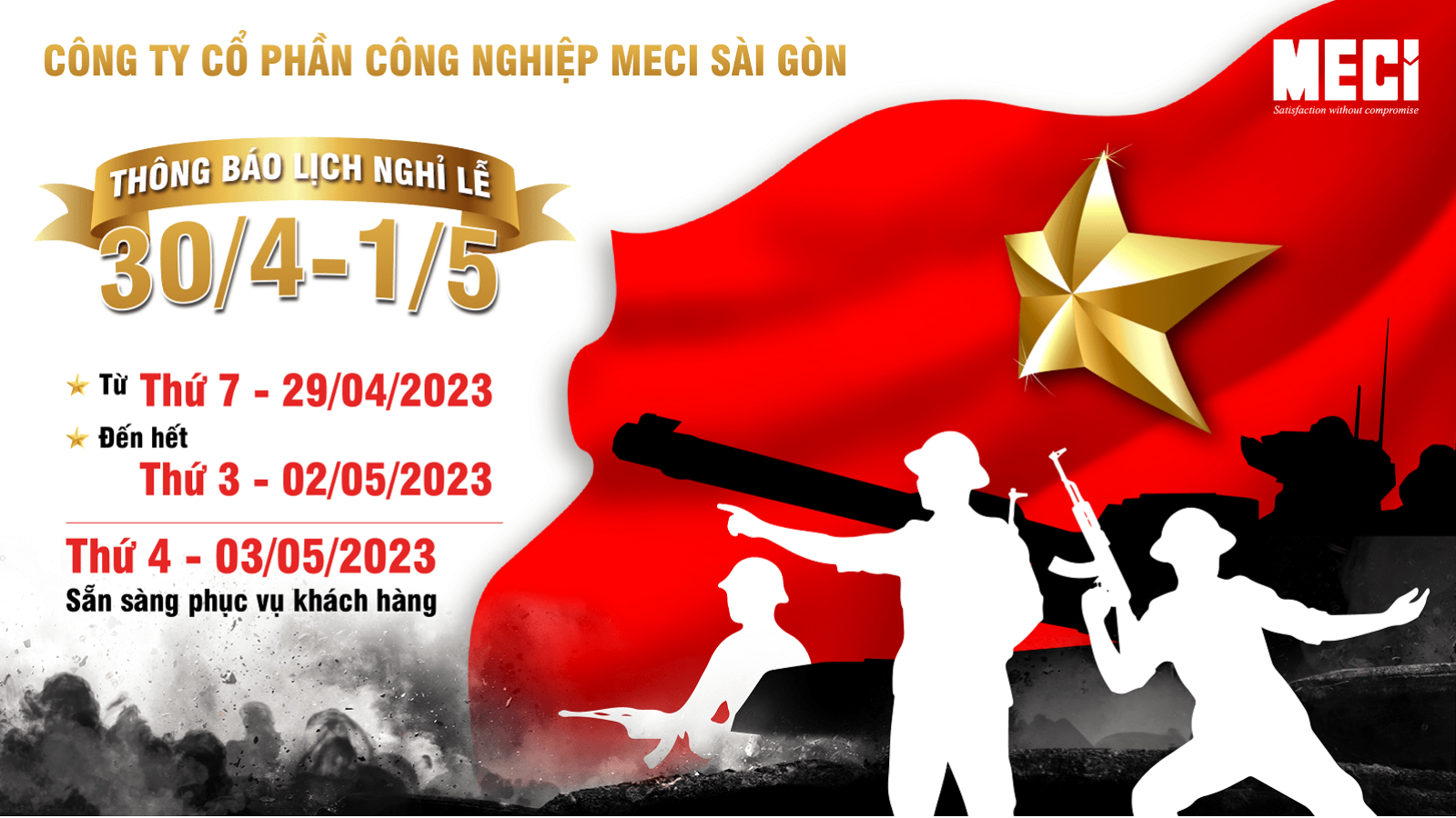 Ảnh bìa thông báo nghỉ lễ