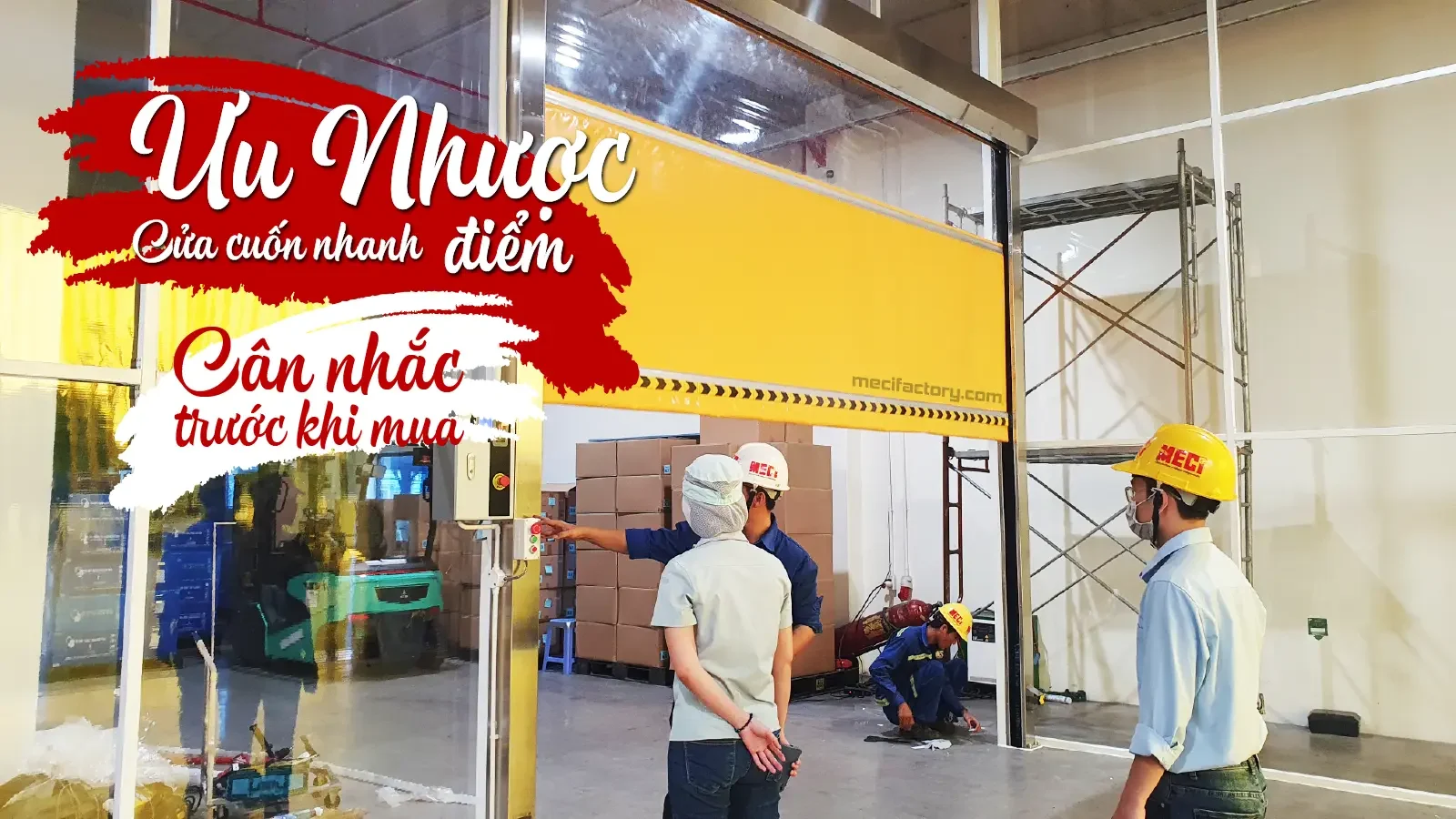 Ảnh bìa ưu nhược điểm của cửa cuốn nhanh.