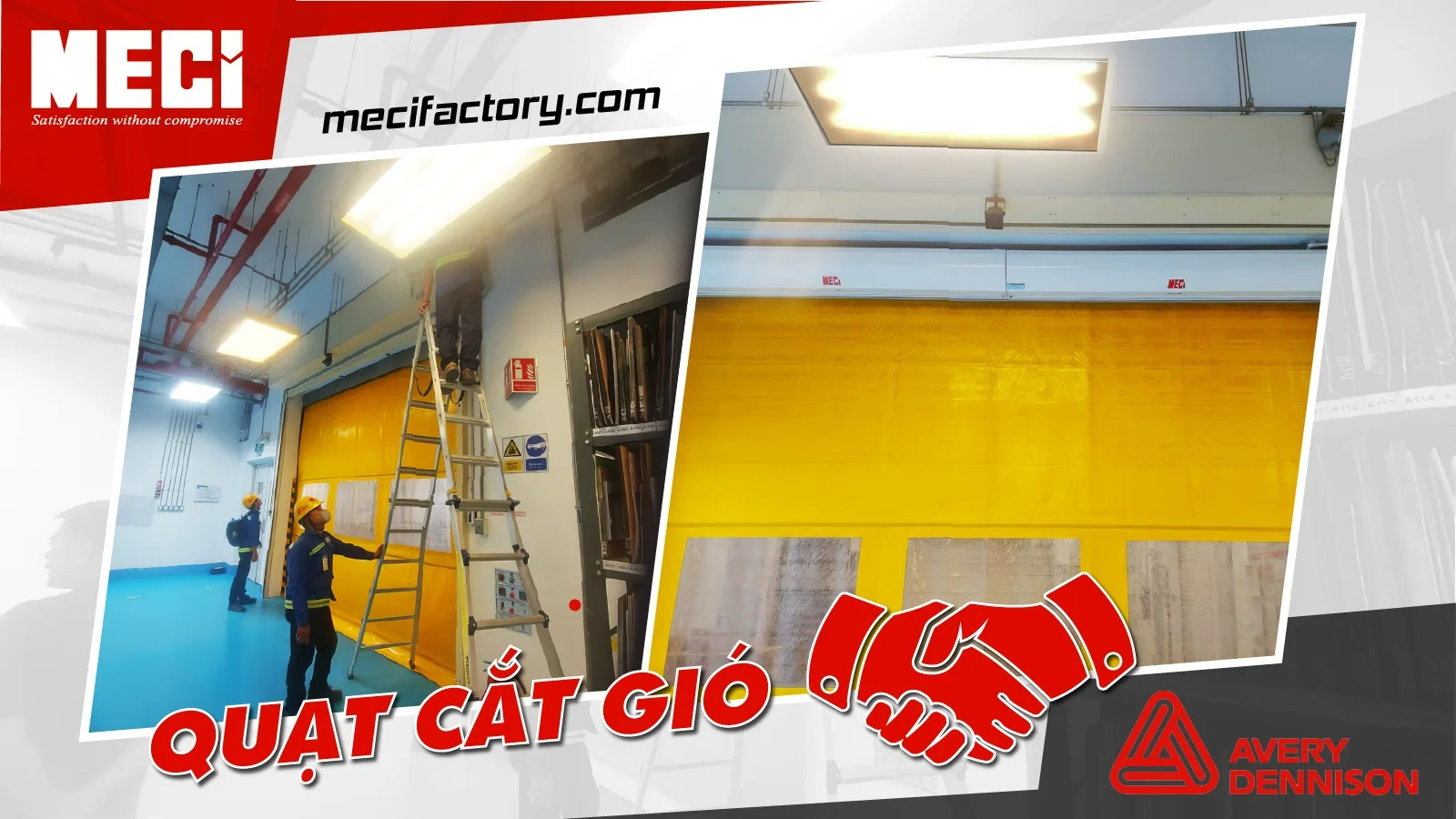 Ảnh bìa quạt cắt gió MECI cho Avery Dennison Ris