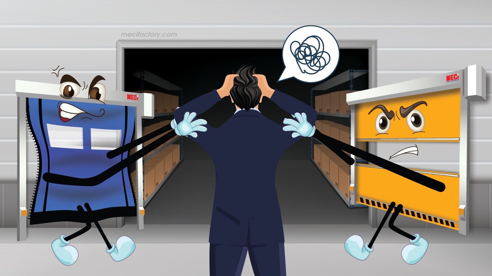 Ảnh bìa so sánh cửa cuốn nhanh tiêu chuẩn và tự phục hồi