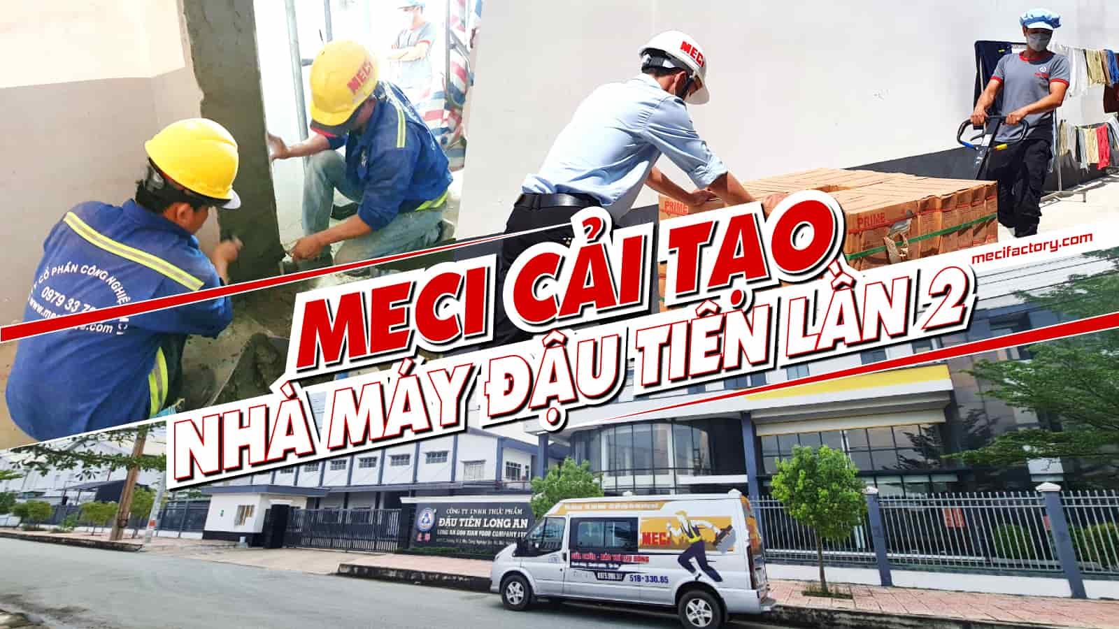 Kỹ thuật MECI đang cải tạo nhà máy Đậu Tiên diện rộng.